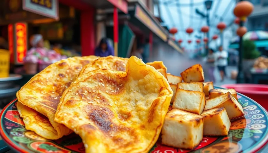 Image of Sesame Pancakes and Stinky Tofu