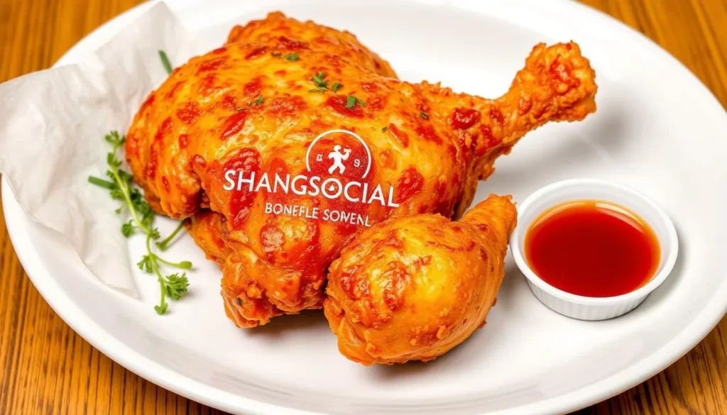 Image of Shang Social's deep-fried whole boneless chicken