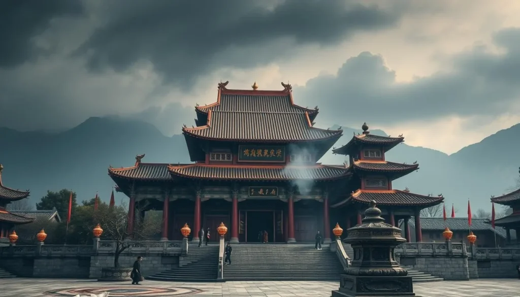Image of Shaolin Temple, a legendary site for Kung Fu and Buddhist practices