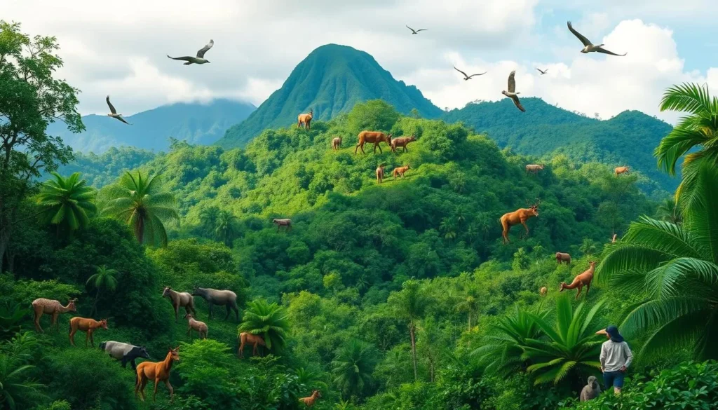 Image of Sibuyan Island's lush forest and diverse wildlife