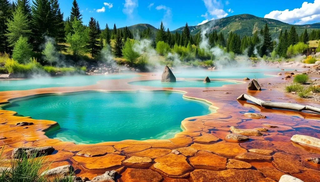 Image of Steamboat Springs' natural hot springs
