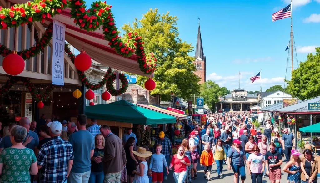 Image of Sturgeon Bay during a festival