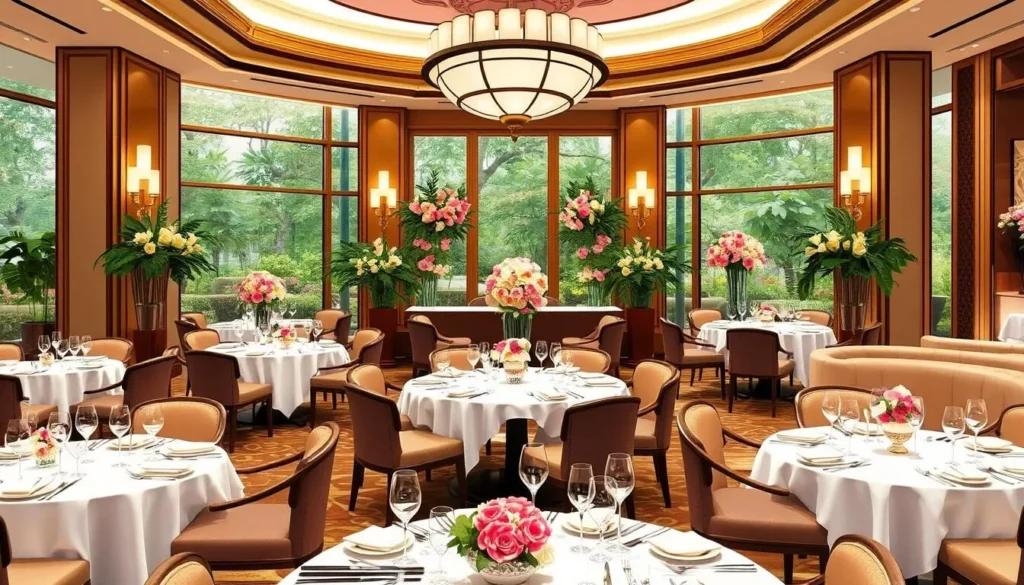 Image of Summer Palace at Regent Singapore with a luxurious dining setting