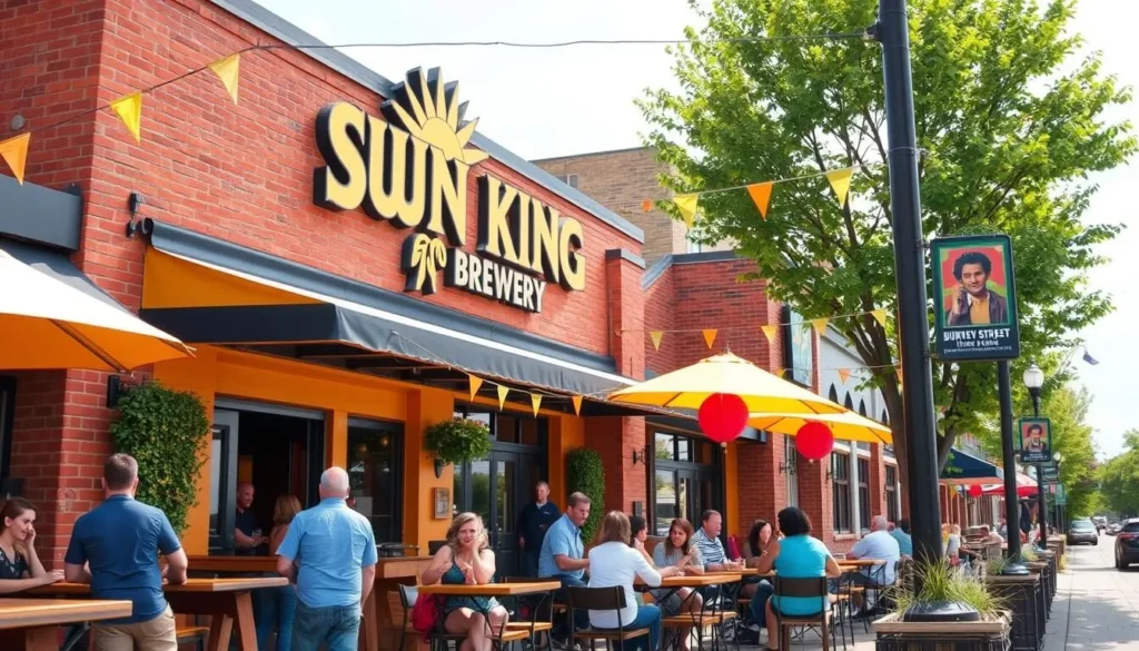Image of Sun King Brewery on Buckeye Street with a fun atmosphere