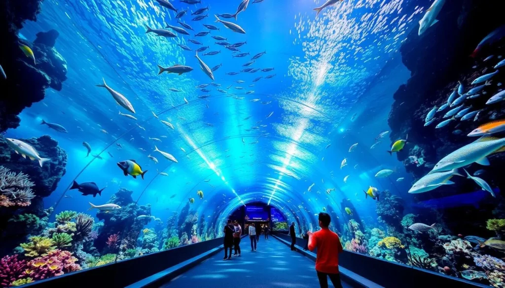 Image of Sunasia Ocean World's underwater tunnel