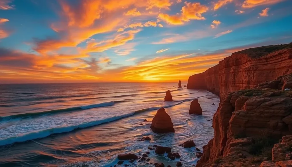 Image of Sunset Cliffs during sunset