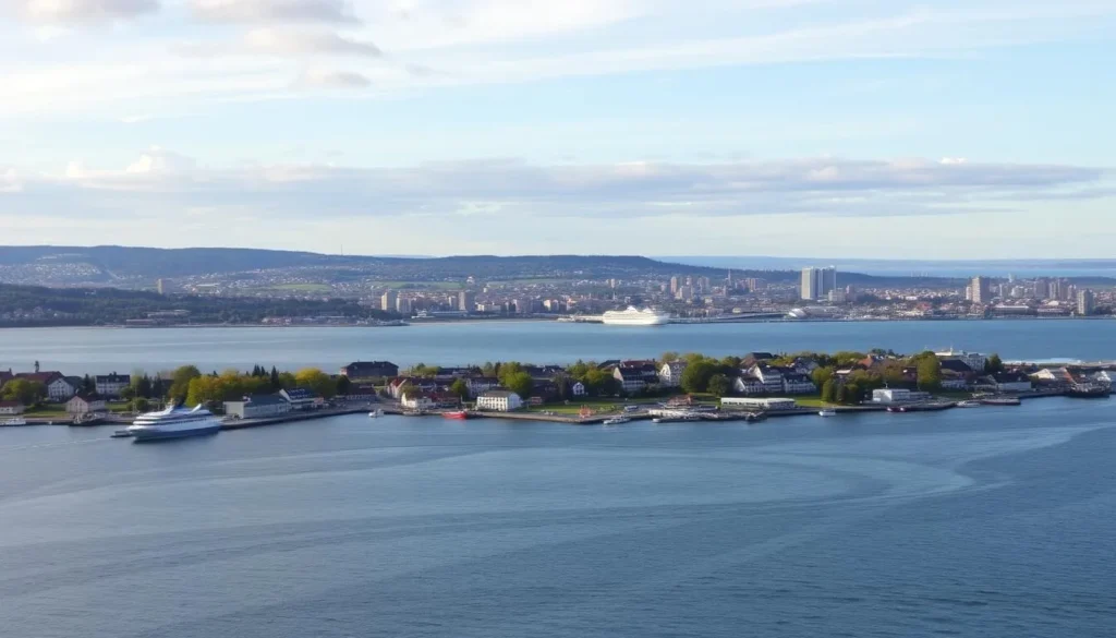 Image of Sweden's west coast with Gothenburg in the background