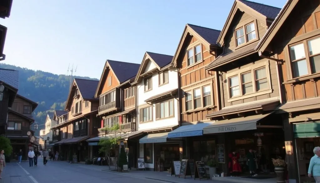 Image of Takayama's old town street with traditional houses