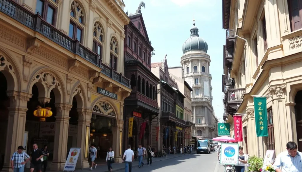 Image of Tanhualin street with historic architecture