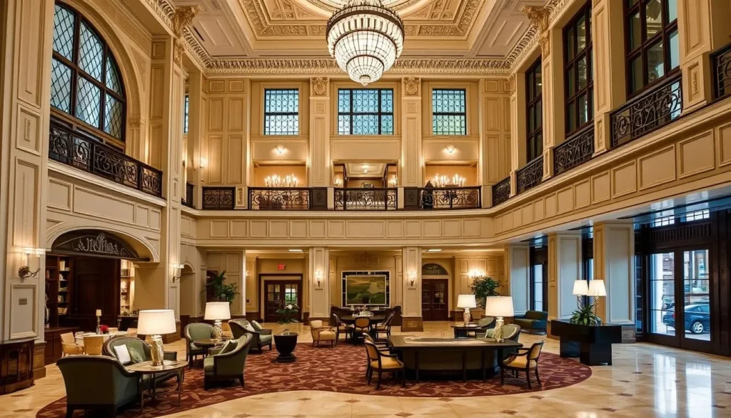 Image of The Fairmont Pittsburgh's elegant lobby
