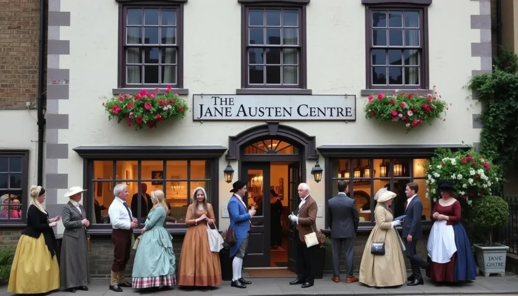 Image of The Jane Austen Centre with costumed characters