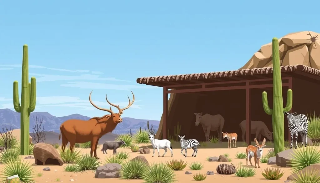 Image of The Living Desert Zoo and Gardens with various desert animals