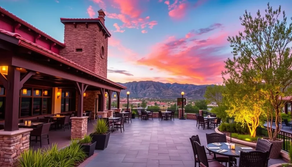 Image of The Steakhouse at Agua Caliente Casino with a beautiful outdoor view