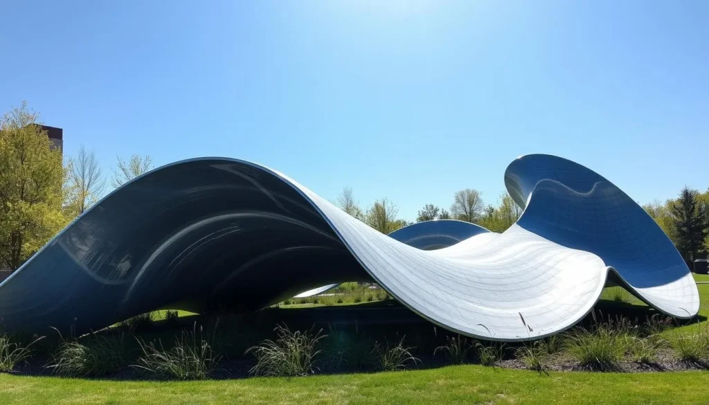 Image of The Wave Field Sculpture at the University of Michigan Image of The Wave Field Sculpture at the University of Michigan