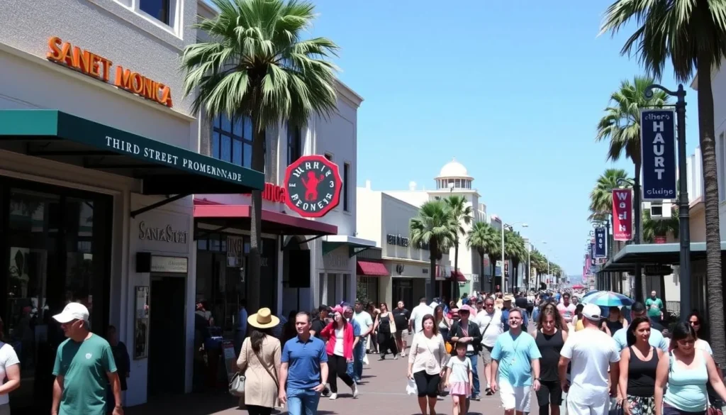 Image of Third Street Promenade in Santa Monica, California