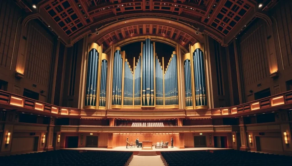 Image of Tokyo Metropolitan Theatre's Main Hall with one of the world's largest pipe organs