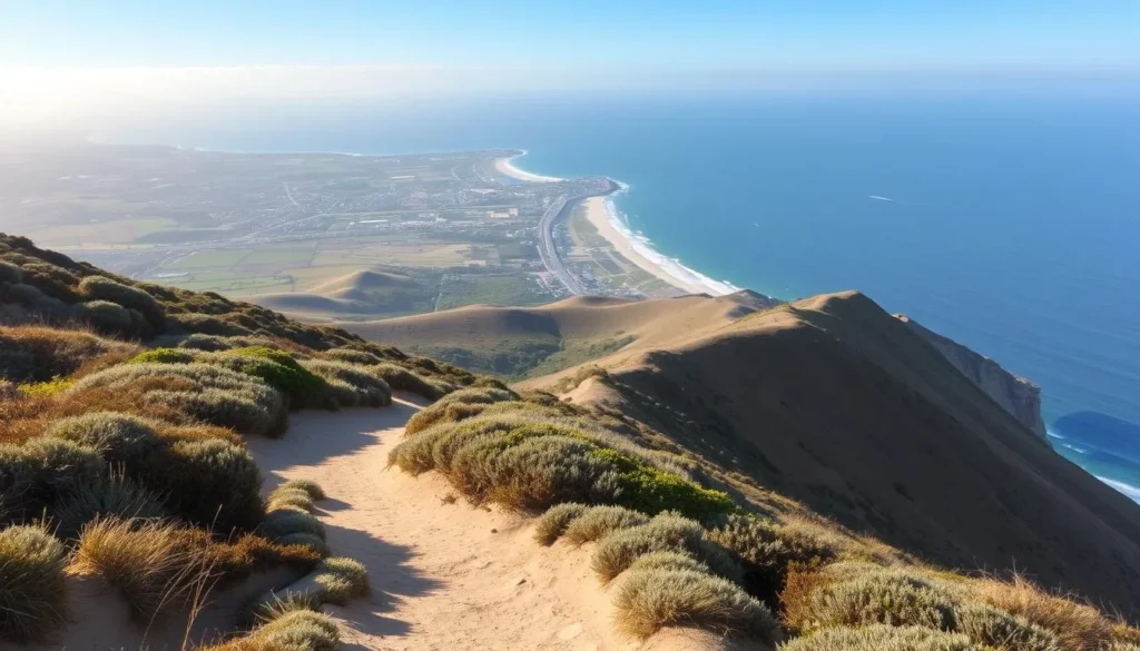 Image of Torrey Pines hiking trails with ocean views