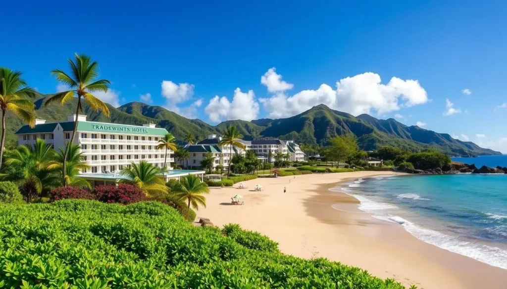 Image of Tradewinds Hotel in American Samoa with a beach view