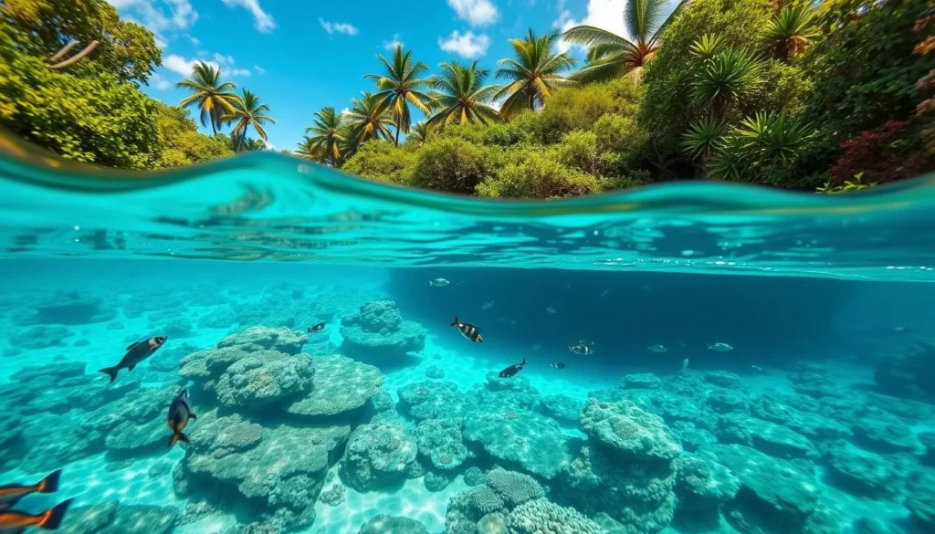 Image of Trunk Bay's underwater trail