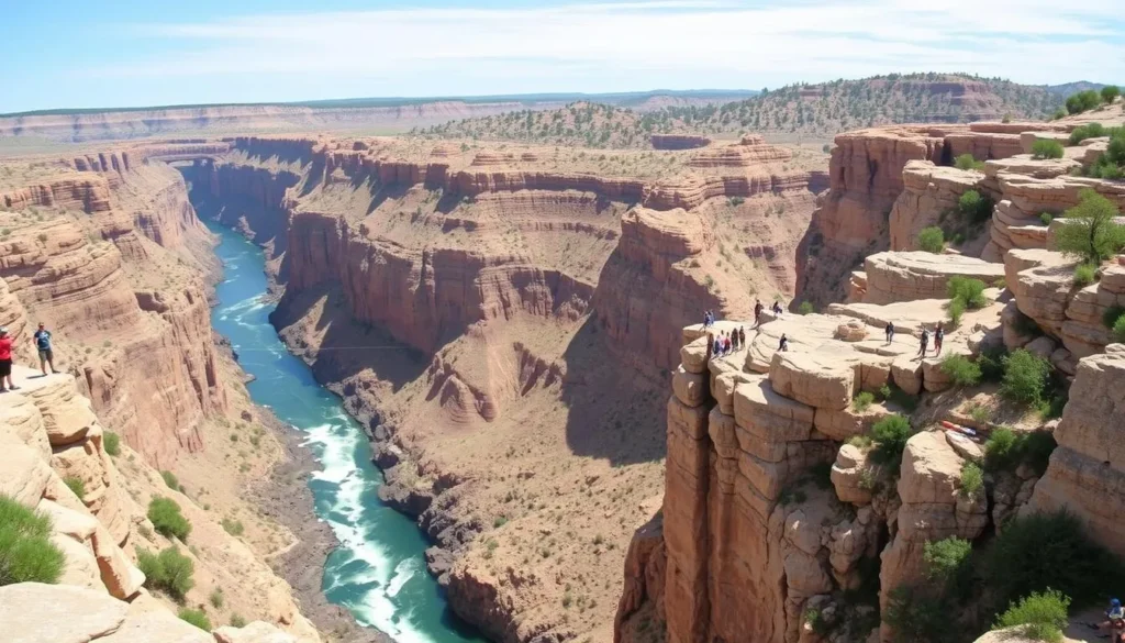 Image of Twin Falls and Snake River Canyon with adventurous activities