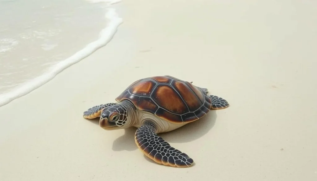 Image of Ureca Beach with pristine shores and turtle conservation efforts