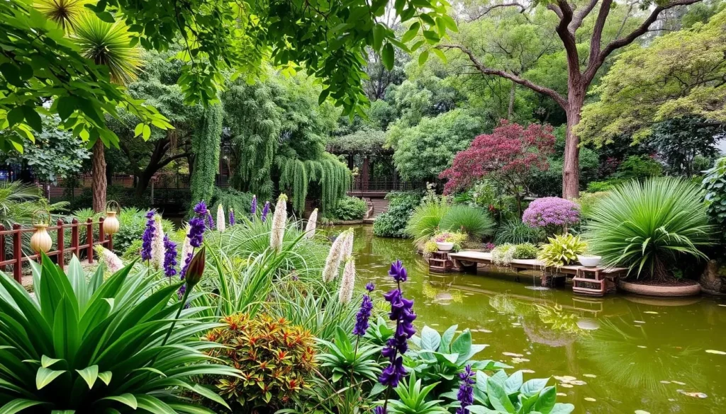 Image of Wagga Wagga Botanic Gardens with diverse plant collections and a serene atmosphere