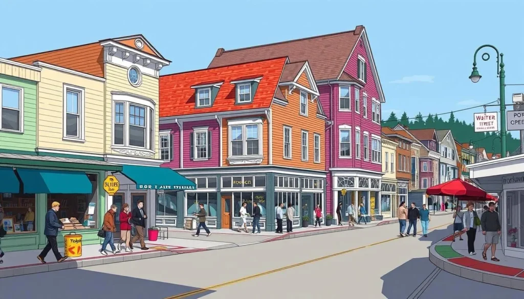 Image of Water Street in downtown Port Townsend