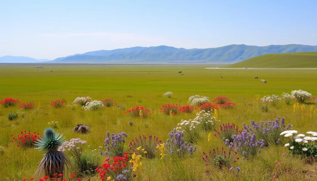 Image of West Ujimqin Grassland with diverse grassland ecosystems