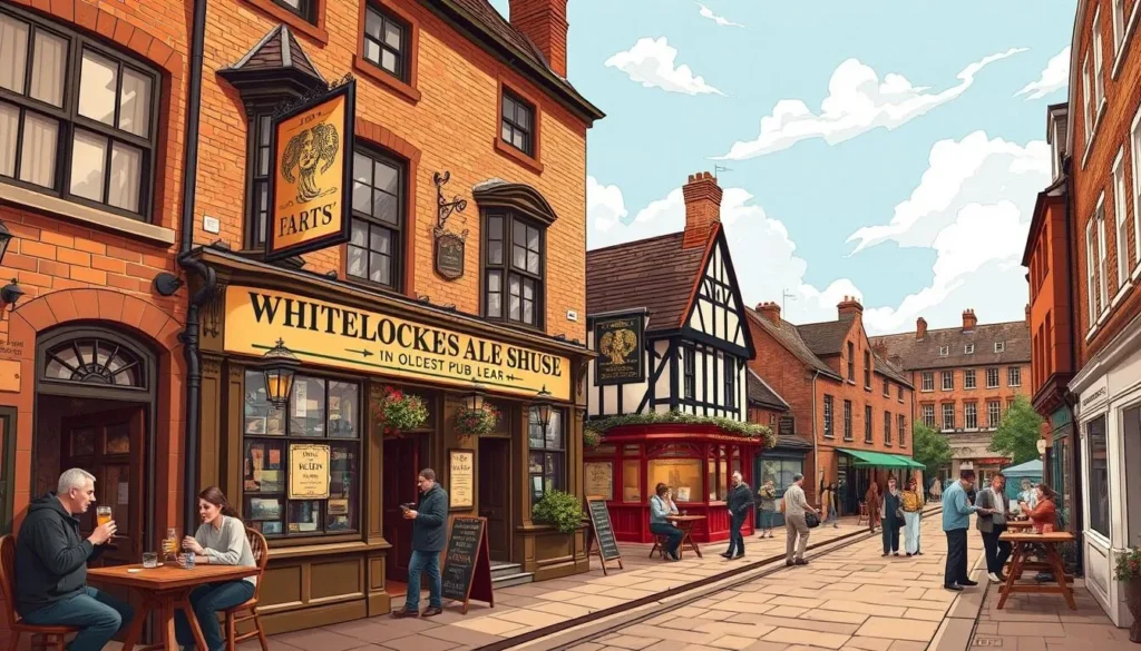 Image of Whitelock's Ale House, Leeds' oldest pub with over 300 years of history