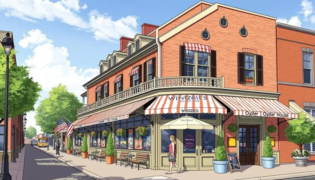 Image of Wintzell's Oyster House exterior on Dauphin Street