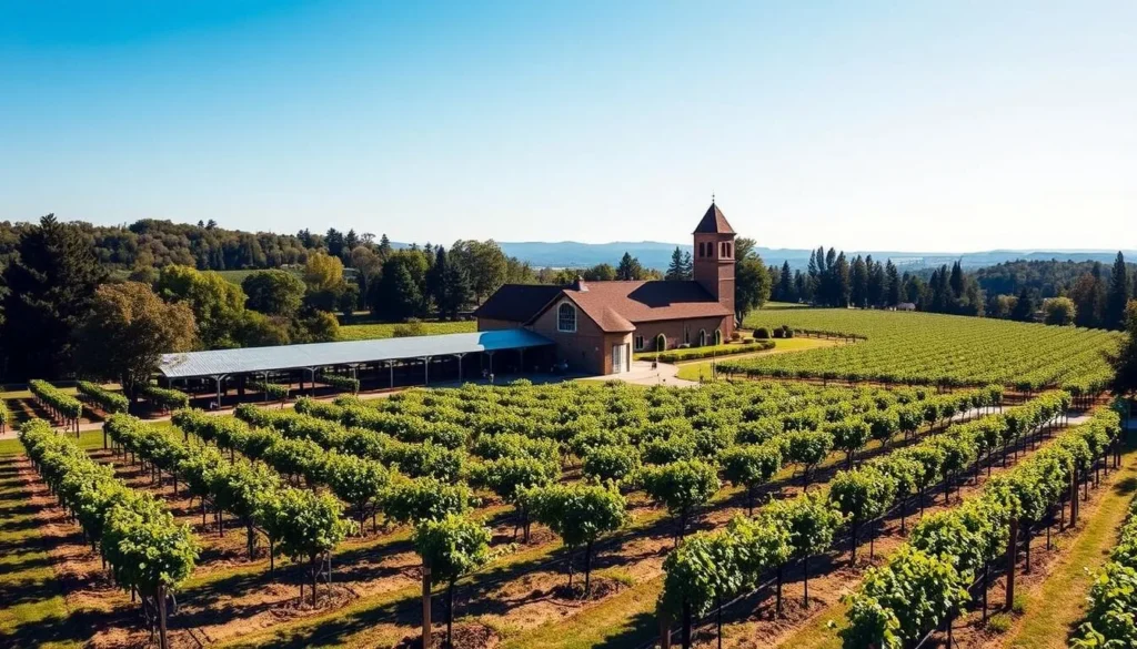 Image of Wollersheim Winery with a scenic view