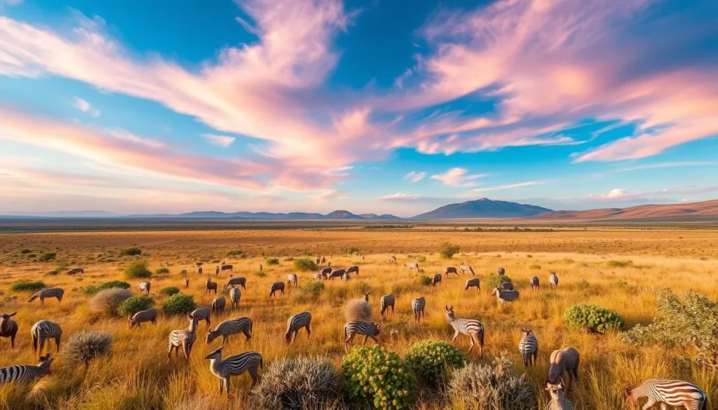 Image of Xilingol Grassland Nature Reserve with diverse wildlife