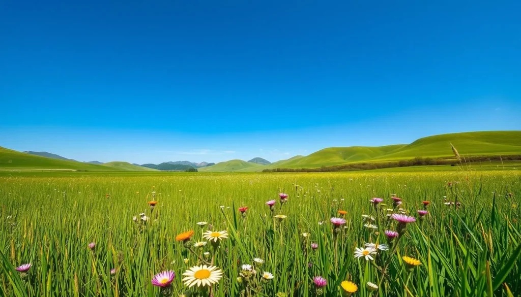 Image of Xilinhot grasslands during spring