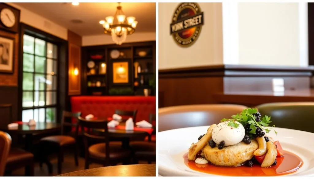 Image of York Street Café's interior or a seasonal entrée