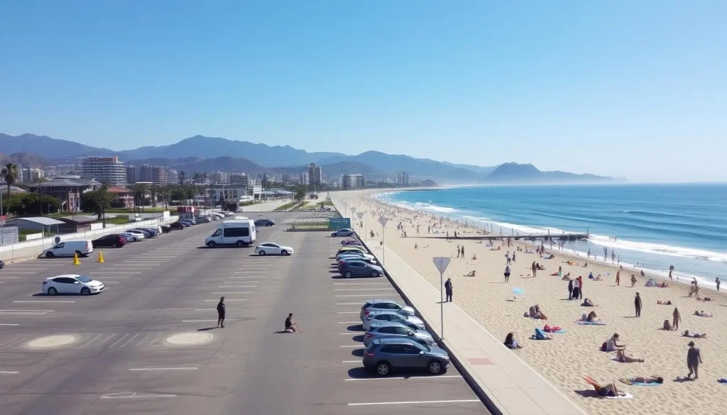 Image of Zuma Beach with ample parking and lifeguards Image of Zuma Beach with ample parking and lifeguards