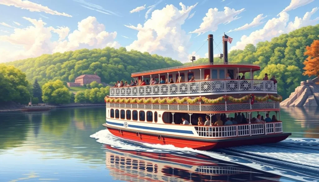 Image of a BB Riverboats sightseeing cruise on the Ohio River