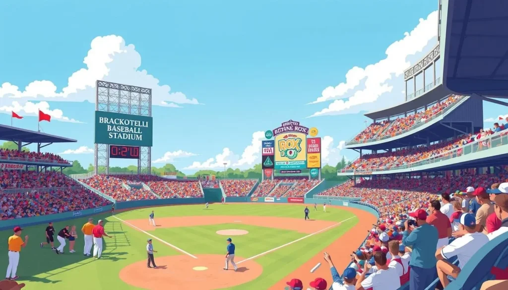 Image of a Brockton Rox game at Campanelli Stadium