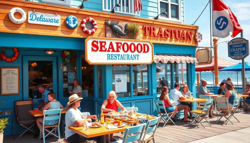 Image of a Delaware seafood restaurant