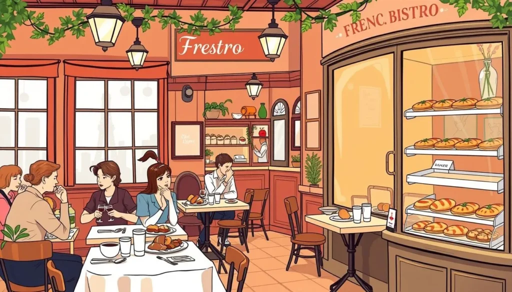 Image of a French bistro serving classic dishes
