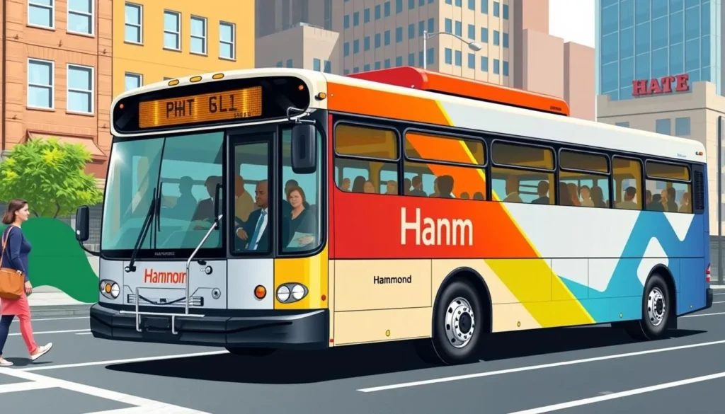 Image of a Hammond public transit bus