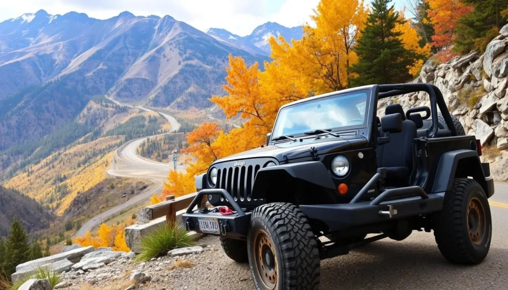 Image of a Jeep tour on the Million Dollar Highway