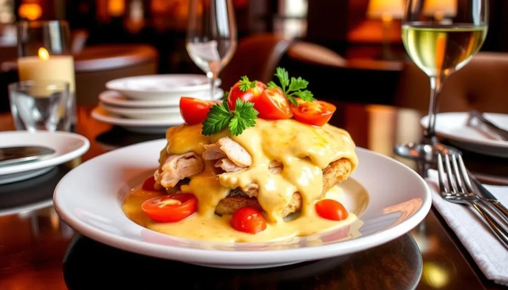 Image of a Kentucky Hot Brown dish served at The Brown Hotel