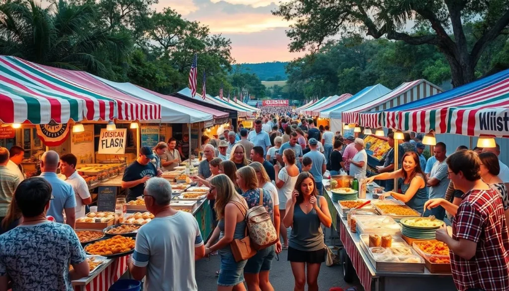 Image of a Louisiana food festival Image of a Louisiana food festival
