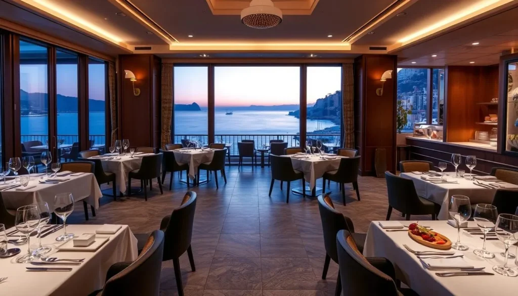 Image of a Michelin-starred restaurant in Monaco