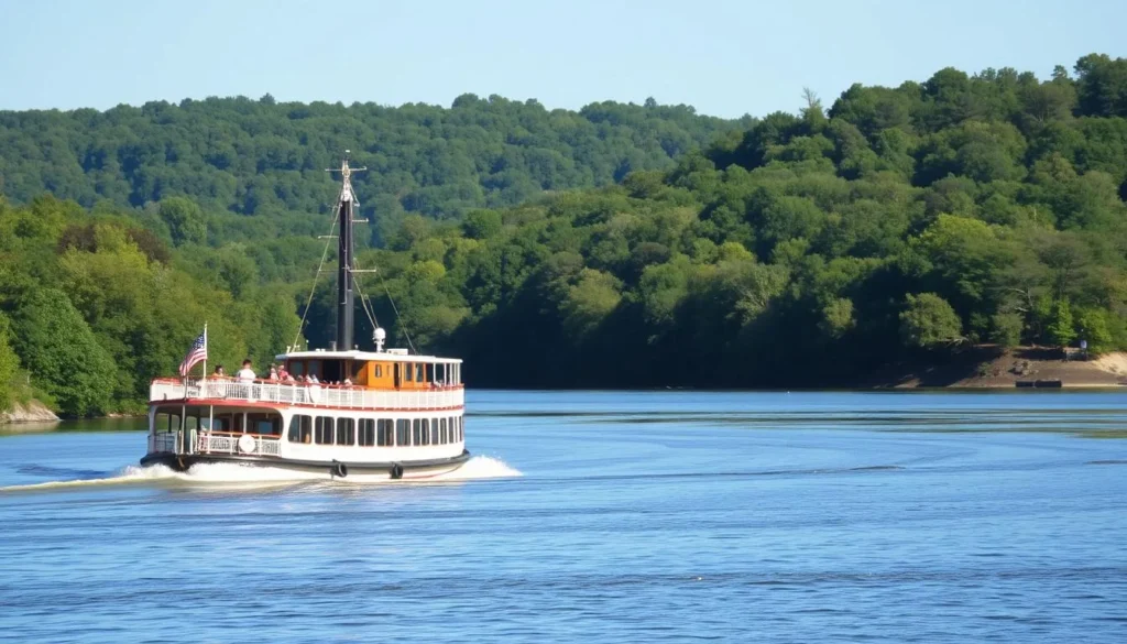 Image of a Mississippi River cruise boat