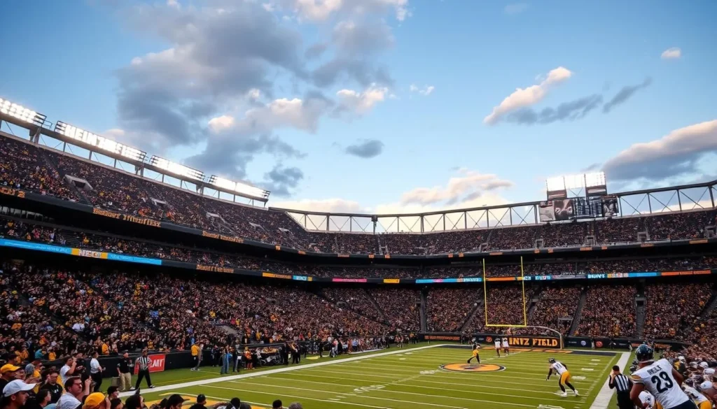 Image of a Pittsburgh Steelers game at Heinz Field