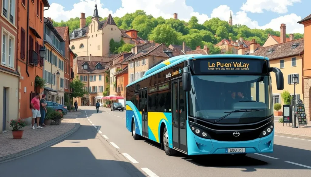 Image of a TUDIP bus in Le Puy-en-Velay