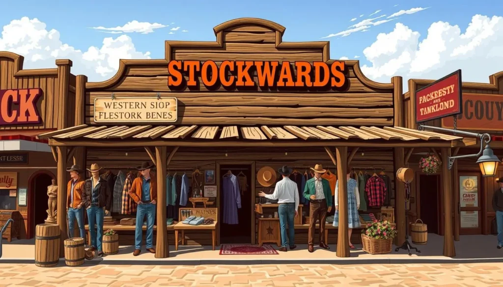 Image of a Western wear shop in the Stockyards