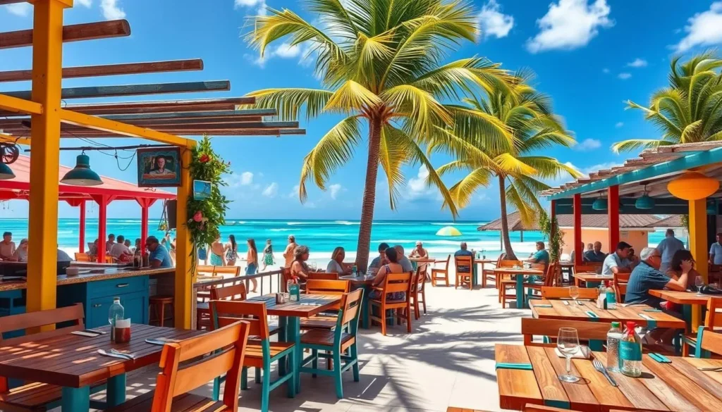 Image of a beachside restaurant in Anguilla