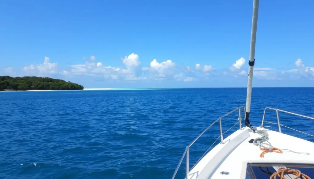 Image of a boat near Caladesi Island